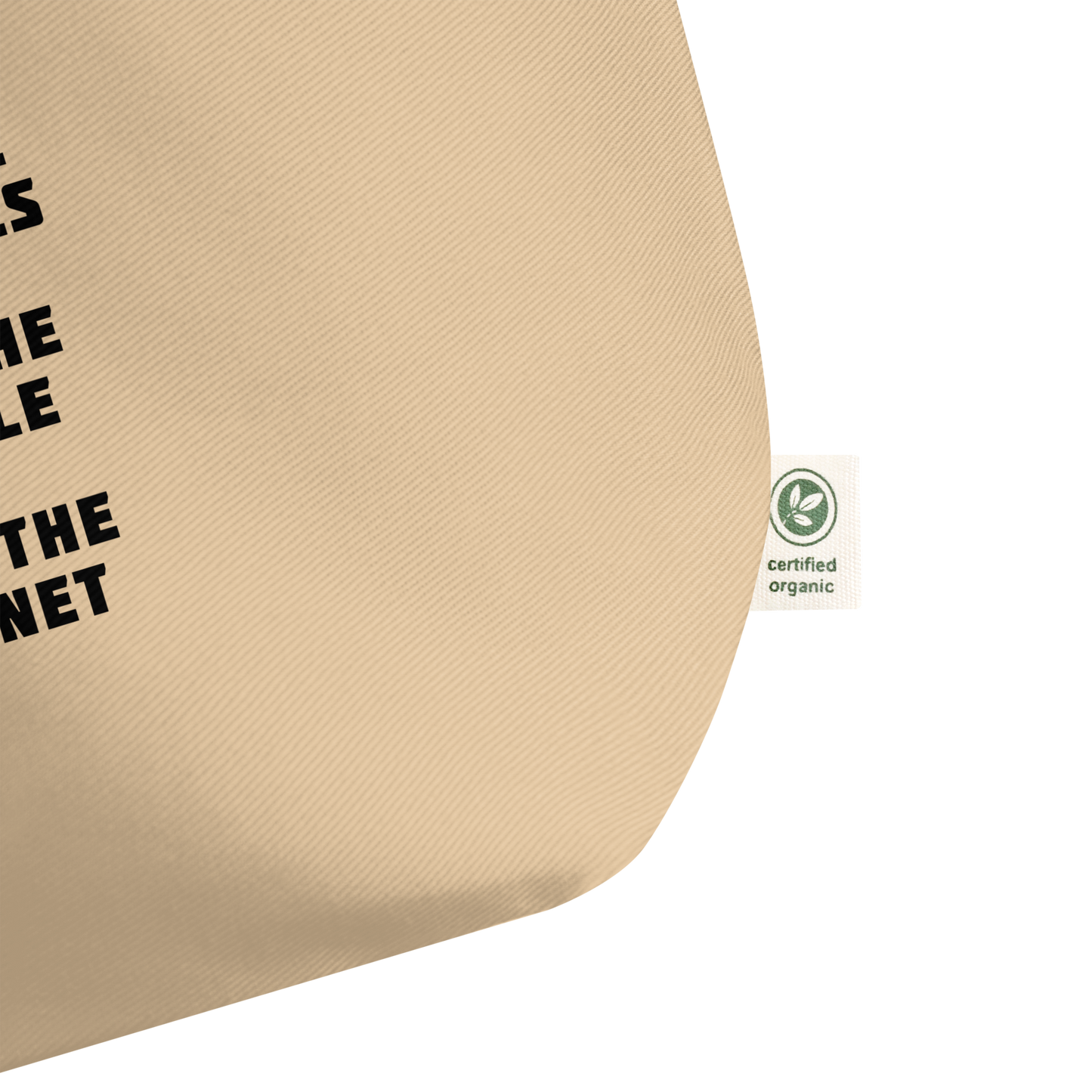 'For the Animals, People, Planet' Large Tote Bag