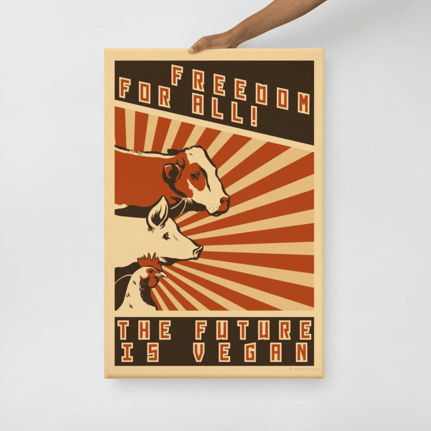 'The Future is Vegan' Canvas