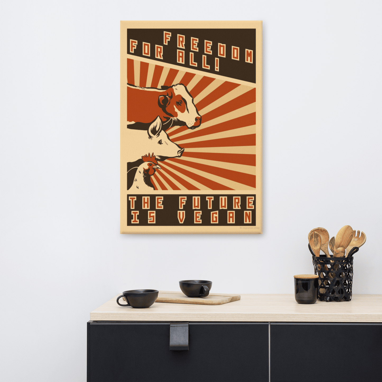 'The Future is Vegan' Canvas