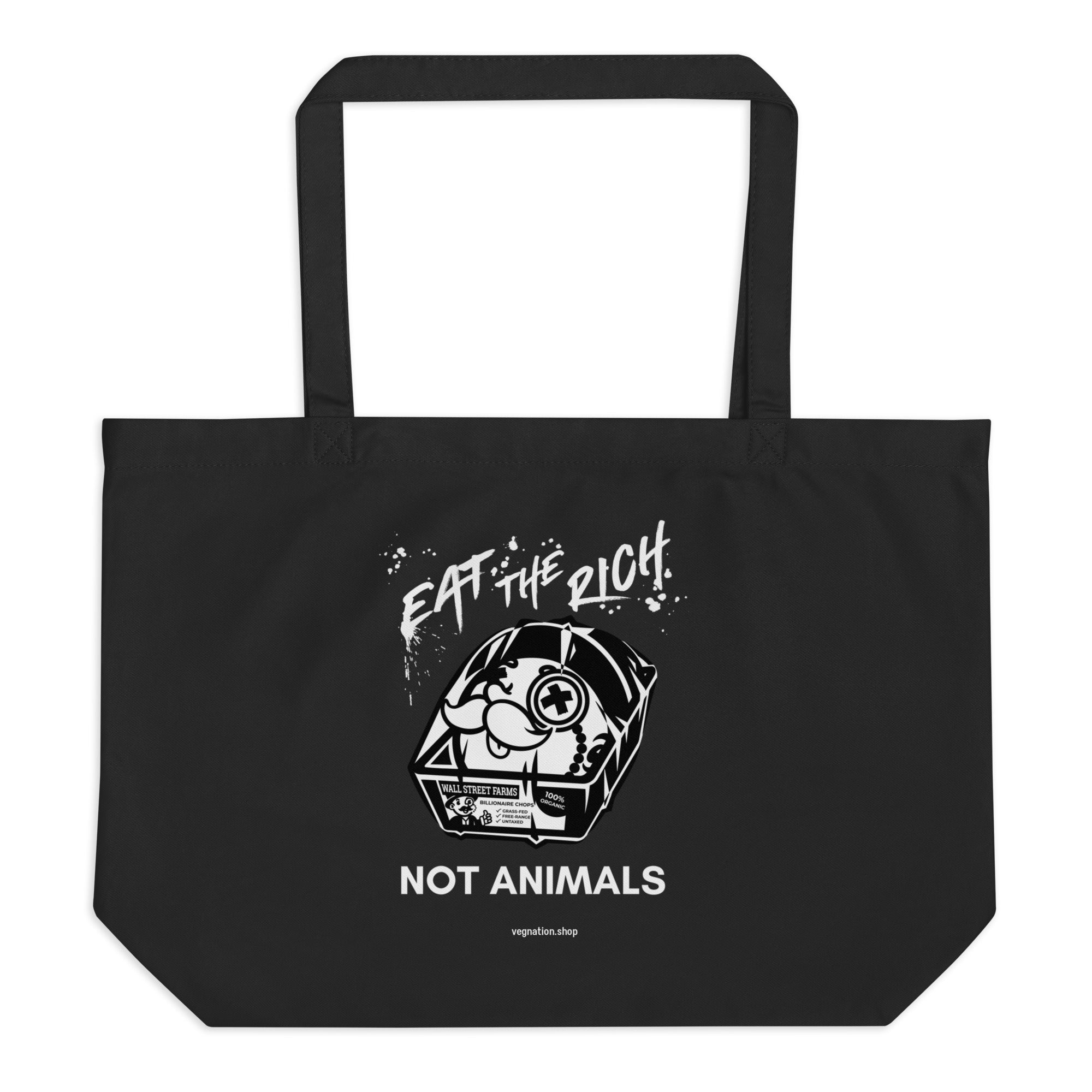 'Eat the Rich' Large Tote Bag