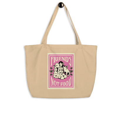 'Friends not Food' Large Tote Bag