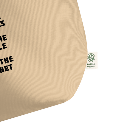 'For the Animals, People, Planet' Large Tote Bag
